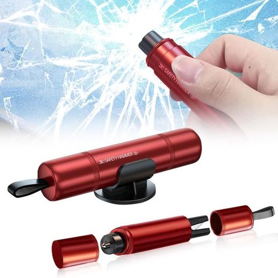 2 Brise-Vitre Coupe-Ceinture 2 En 1 - Portable Pour Voiture Et Bus