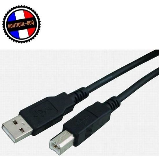 Câble USB Pour Imprimante Canon Pixma MX394, MX395, MX410 - Neuf