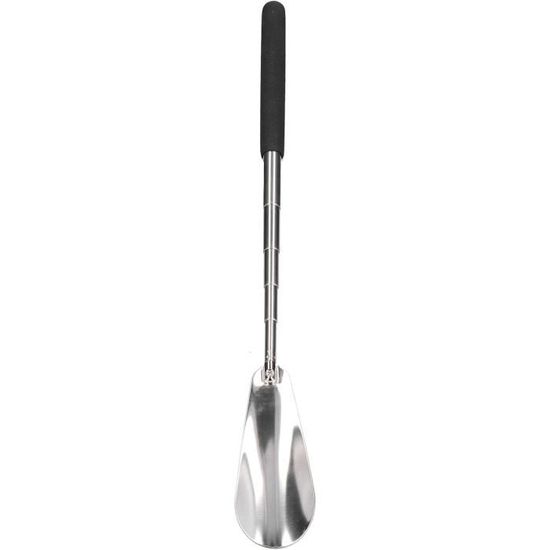 Chausse Pied Long Télescopique 34-85 cm, Ajustable en Métal Manche et Plastique, Poignée Ergonomique Antidérapante, Chausse-Pieds Longue Poignée Rétractable pour Seniors, Personnes à Mobilité Réduite