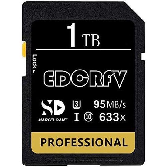 Carte SD haute performance 1 To 1024 Go EDCRFVSD Classe 10 U3 663X UHS-I  SDXC Vitesse jusqu'à 95 Mo-s pour caméras d'action (1,323 - Cdiscount  Appareil Photo