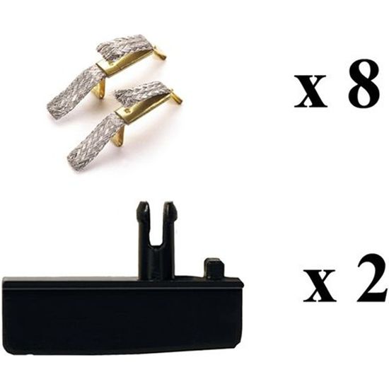 Sachet De 8 Frotteurs Double + 2 Guides Pour Circuit Carrera GO Digital/Evolution - Neuf