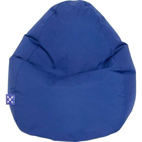 Pouf Jumbo Bag Scuba XXL Bleu Cdiscount Maison