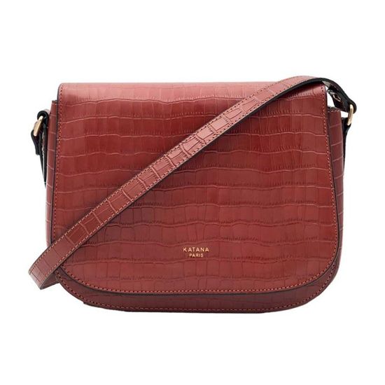 Sac à Main En Cuir Marron Pour Femme KATANA