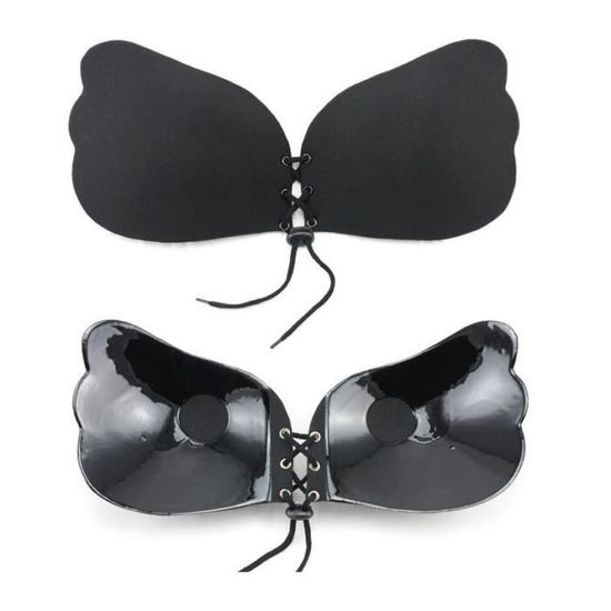 Soutien-Gorge Adhésif Invisible Push-Up - 2 Paires, Double Face, Pour Dos Nu Et Tenues Décolletées - 10