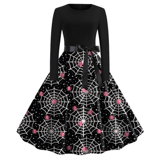 Robe Médiévale Femme Citrouille - Style Gothique Victorien, Manches Trompette, Tulle - Pour Halloween, Fête Renaissance, Cosplay
