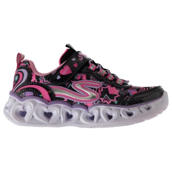 Baskets Enfants SKECHERS Heart Semelle Clignotante Tige en