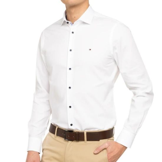 Chemise blanche tommy deals hilfiger homme