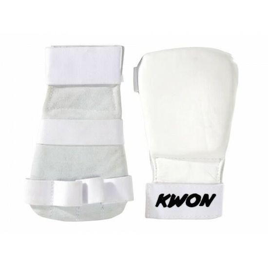 Gants De Karaté Kwon Competition – Blancs, Rembourrage 1 Cm, Fermeture Velcro, Tailles S à XL