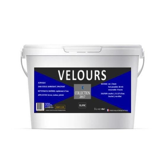 Peinture Acrylique Lessivable Velours Barbouille – Pour Murs Et Plafonds, Beige 2,5 L, Lavable