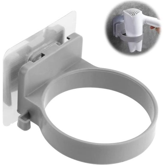 Porte Seche Cheveux Support Mural Sans Perçage Pour Sèche-cheveux