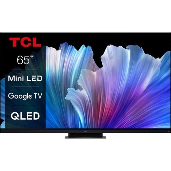 TV QLED TCL MINI LED 65C935 2022 - Blanc - 65 pouces - Smart TV - 4K UHD - Wi-Fi