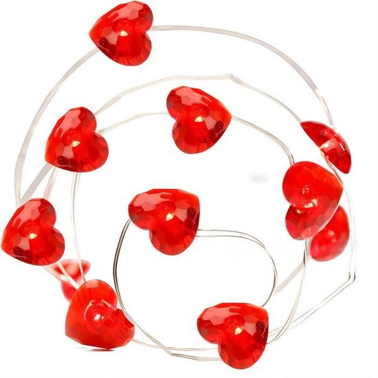 Led Coeur Rouge Guirlandes Lumineuses LED en Forme de Cœur - TRAHOO - 300Cm - Rouge ...
