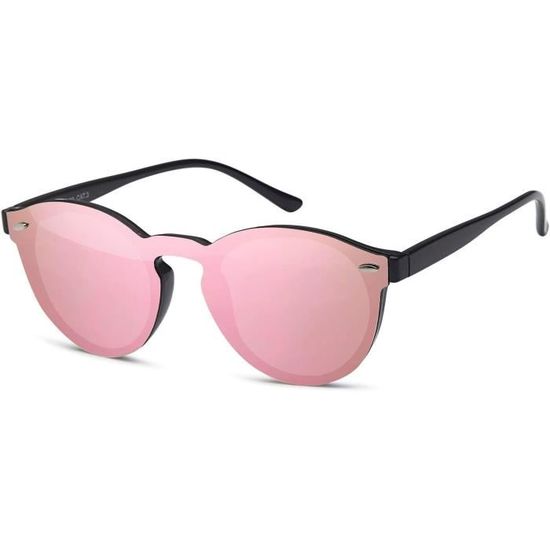 Lunettes De Vue Fantaisie Sans Correction - Monture Rose Unisexe, Style Vintage Pirate - Accessoire Déguisement Ou Look