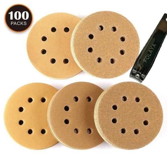 Lot De 40 Disques De Ponçage 50 Mm – Grains P25 à P240 – Papier De Verre