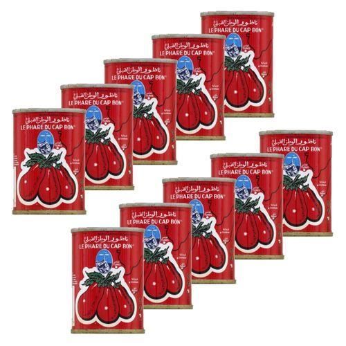 Lot 10X Double concentré de tomate - Le Phare du Cap Bon - conserve 140g (1-6)