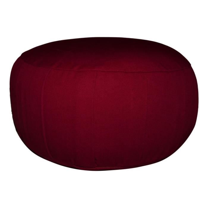 Set zafu + zabuton traditionnels bordeaux