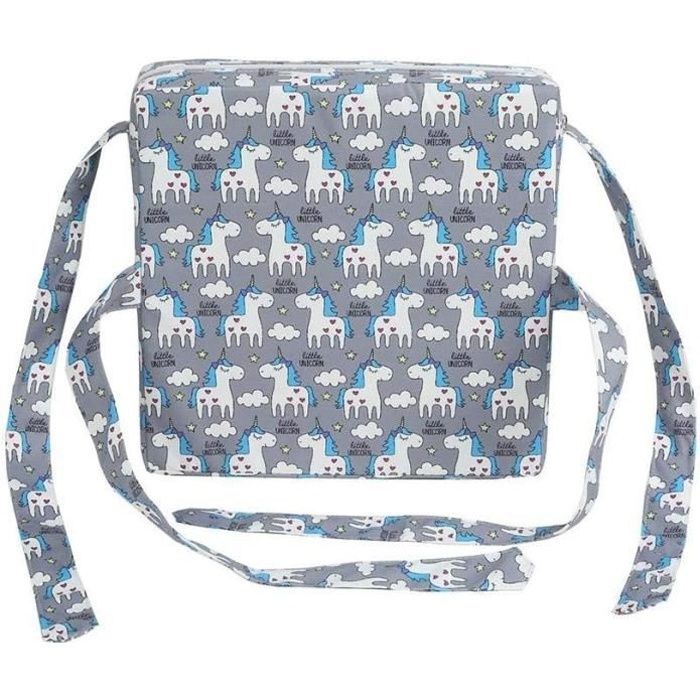 Coussin Rehausseur Pour Bébé – Réglable, Lavable, Rouge Ou Bleu, Pour Chaise Haute Ou Siège Auto