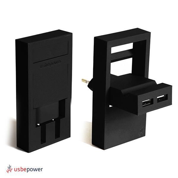 USBE POWER Chargeur secteur de poche Rock stand Bleu