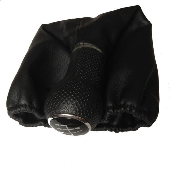 Black stitches -Pommeau de levier de vitesse de voiture en cuir, pour Seat Leon 2000 2001 Toledo 2002 1999 2000 2001 5 vitesses, 12m