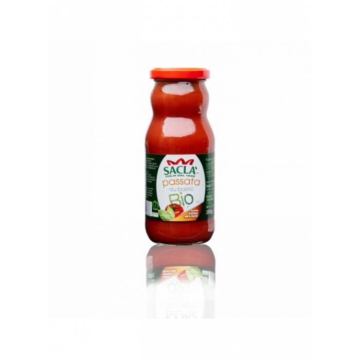 Passata basilic bio 350gr - Sacla Bio