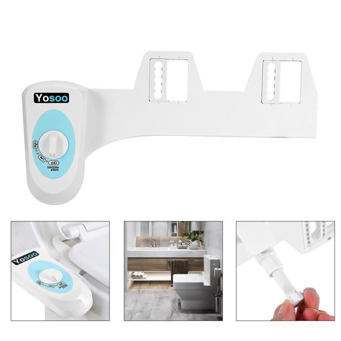 Kit Douchette de Bidet WC d'eau froide Tête de buse amovible et anti-éclaboussures pour nettoyage intime -PAI