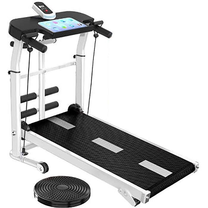 TAPIS DE COURSE Roulant mécanique Pliable Home-Trainer Tapis de Course Pliable, Tapis Roulant Mécanique avec Dest465