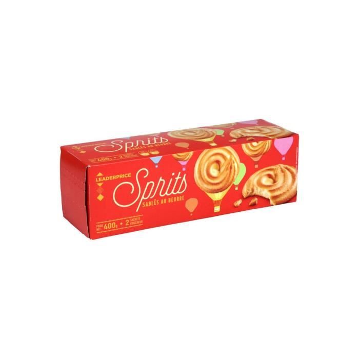 Sablés Sprits au beurre Leader Price - 400g