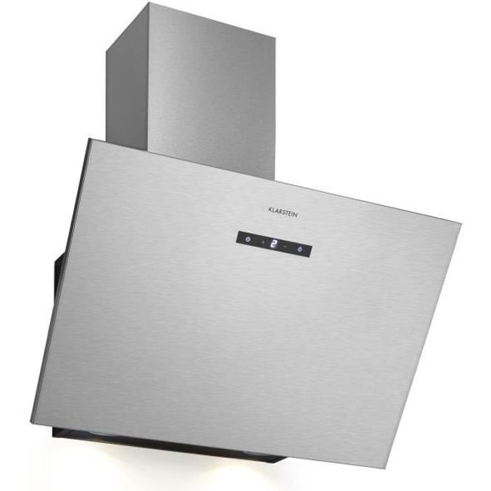 Hotte - Klarstein Silver Lining 60 - 600 m³-h - Classe A- inox