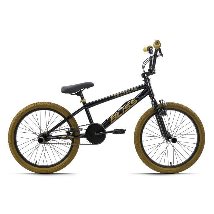 BMX 20'' - KS CYCLING - Bliss - 8 Ans - 4 Pegs - Noir - Taille de Cadre 28 cm