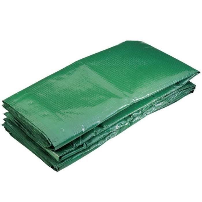Bâche multifonctions verte 160g-m2 Werkapro 4 x 10 m