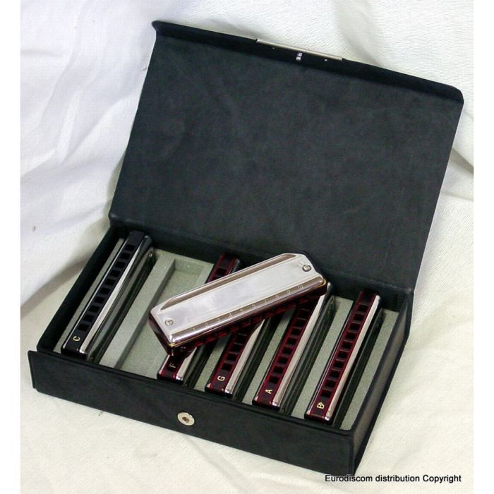 HARMONICA BLUEMASTER COFFRET DE 6 SUZUKI C, G, …