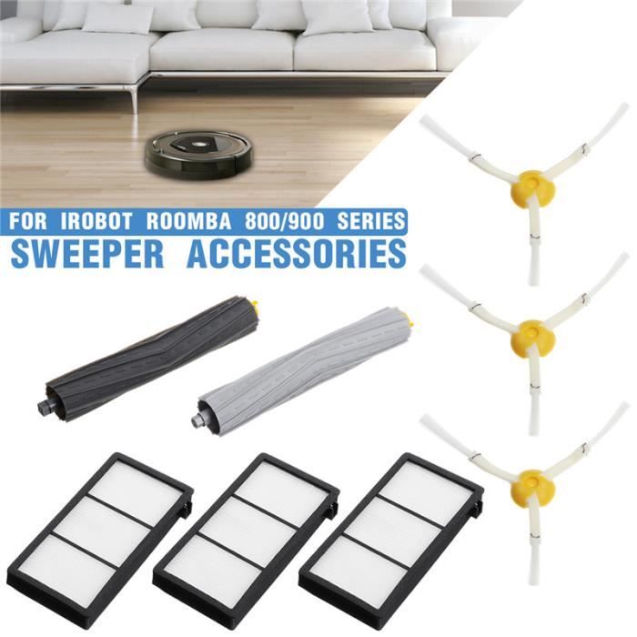 Kit 8PCS Filtre Brosse Remplacement Accessoires Pour iRobot Roomba 800/900 Series