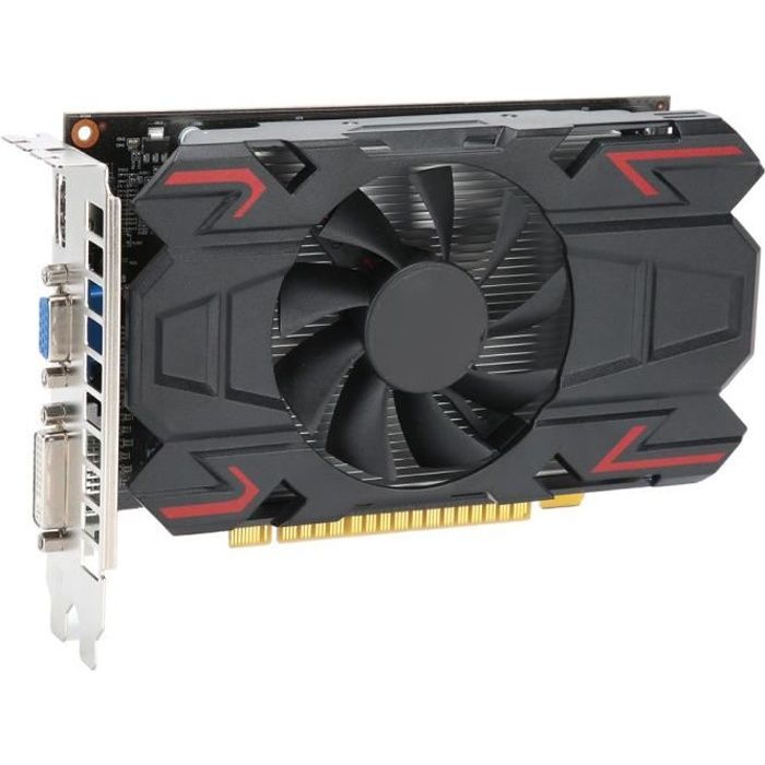 VINGVO Carte graphique de bureau 4 Go Accessoires de réseau d'ordinateur de bureau de carte graphique ATI HD6770 4GB 128Bit DDR5