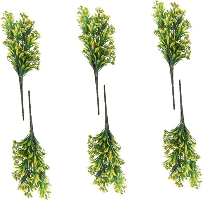 Lot De 2 Pots Fleurs Artificiels Bois GAGMXE - Décoration Mariage, Style Champêtre (40x9x11 Cm)