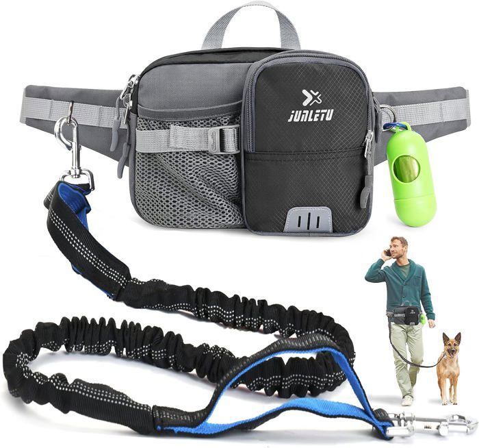 Comparer les prix de Laisse pour Chien Mains Libres - CHANGM - Ceinture ventrale - Noir