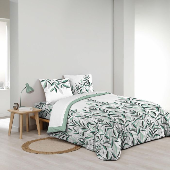Parure de draps 4 pièces réversible – 100 % coton – Imprimé 57fils/cm² Eldorado Parure de draps 4 pièces réversible – 100 % coton – Imprimé 57fils/cm² Eldorado