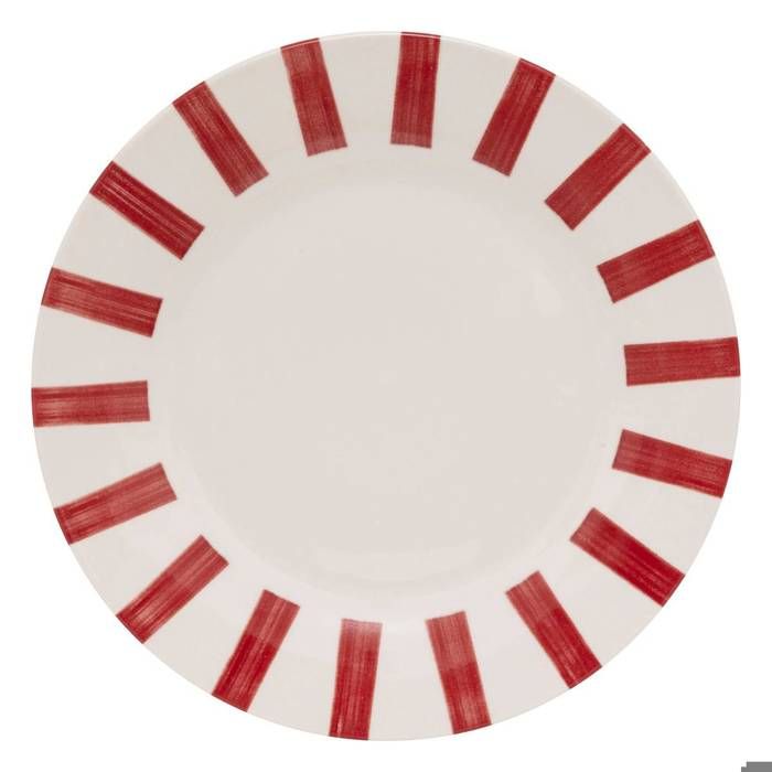 Lot de 6 assiettes plates Cheri rouge D268xH24cm - Atmosphera Créateur dintérieur Lot de 6 assiettes plates Cheri rouge D268xH24cm - Atmosphera Créateur dintérieur