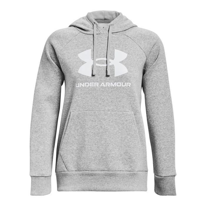 Sweatshirt à capuche - UNDER ARMOUR - Rival Fleece Big Logo - intérieur brossé - poche kangourou - coupe ample