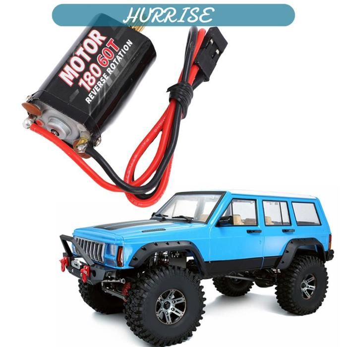 CHICIRIS 390 Moteur Brossé 28T – Grande Torsion Pour Crawler 1/10 à 1/24, Dissipateur Bleu, Rotor équilibré