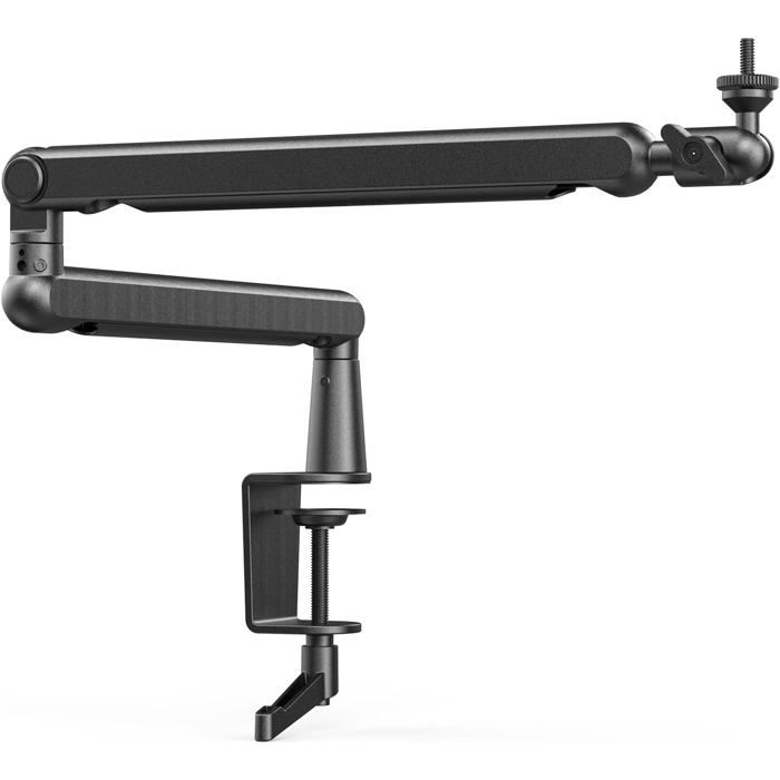 Pince De Table Pour Support Microphone - Métal, Serrage Puissant, Rotation 360°, Protection Caoutchouc - 2