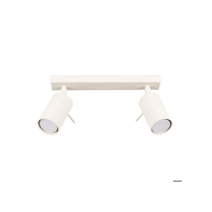 Plafonnier Acier Beige GU10 2 Ring