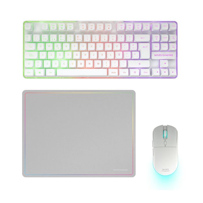 Mars Gaming MCPWTKLWES clavier incluse FR sans fil +USB QWERTY Espagnole Neuf - vue 4