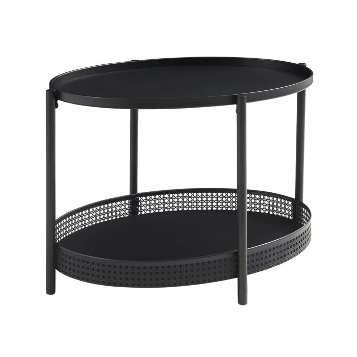 Table basse Jäller 66 x 51 x 44 cm noir