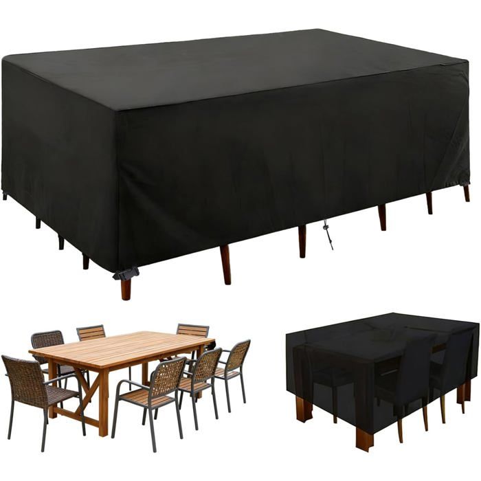 Housse Salon de Jardin 200X160X70 Oxford Tissu Meuble Étanche