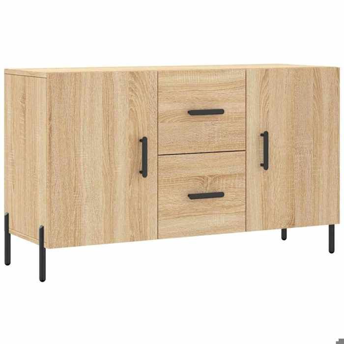 Promotion FévrBuffet debout - Armoire Vaisselier - Pour maison - chêne sonoma 100x36x60 cm bois dingénierie FR12522412