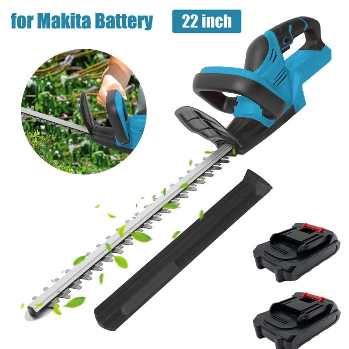 Taille-haie sans fil taille-haie électrique de 22 pouces avec 2