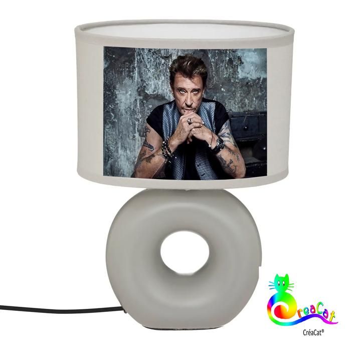 Lampe de chevet baru taupe Johnny Hallyday