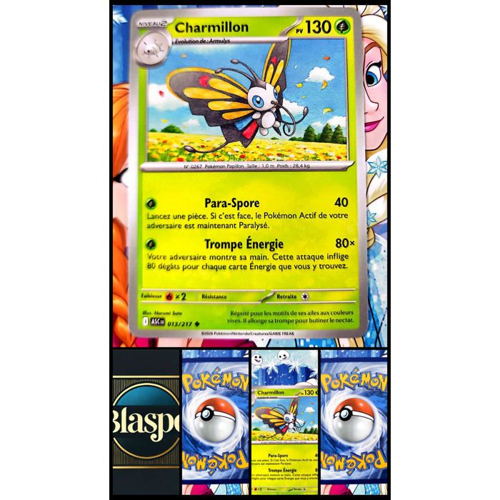 Carte Pokémon Charmillon 013/217 – Carte Jeu TCG Évolution Rare