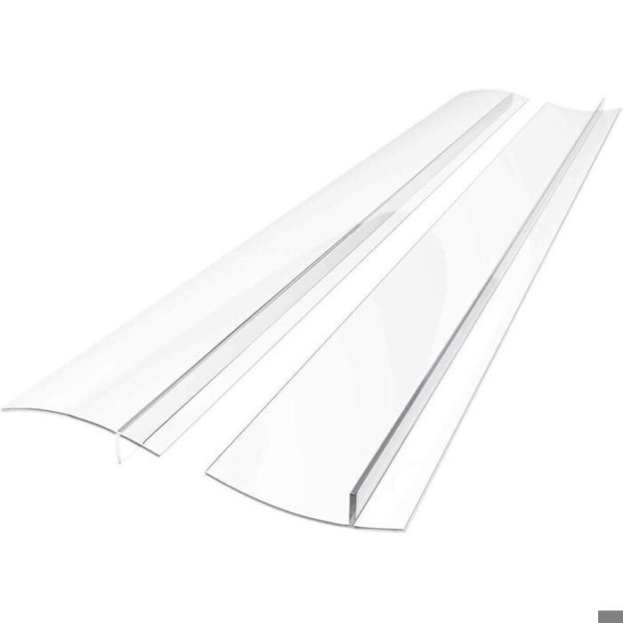 Mastic silicone pour plan de travail de cuisine mastic anti-déversement entre le plan de travail et la cuisinière lot de 2 tran