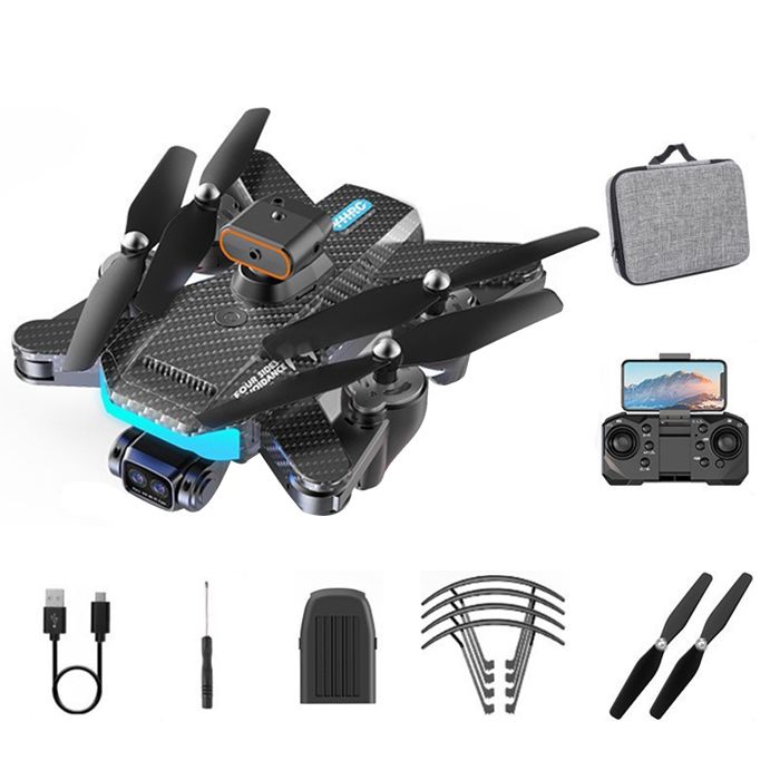 Drone avec caméra 1080p hd gps réglable à 360 degrés 5 directions évitement - FAMICAM - dobstacles objectifs 2 vitesses réglables
